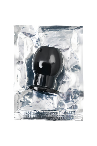 Анальная втулка TOYFA Basic M, TPE, чёрная, 6,5 см