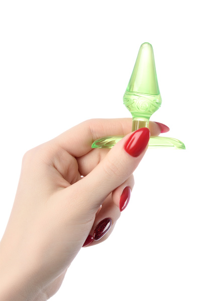 Втулка анальная TOYFA, зеленый, 6,5 см, Ø 2,5