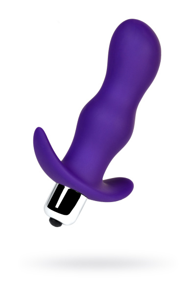 Втулка анальная с вибрацией TOYFA A-Toys, фиолетовая, 11,2 см, Ø 2,7