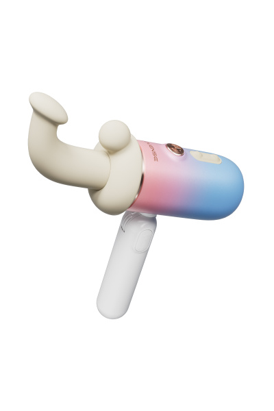 Портативная мини секс-машина с подогревом LOVENSE Spinel, силикон, АБС-пластик, белый