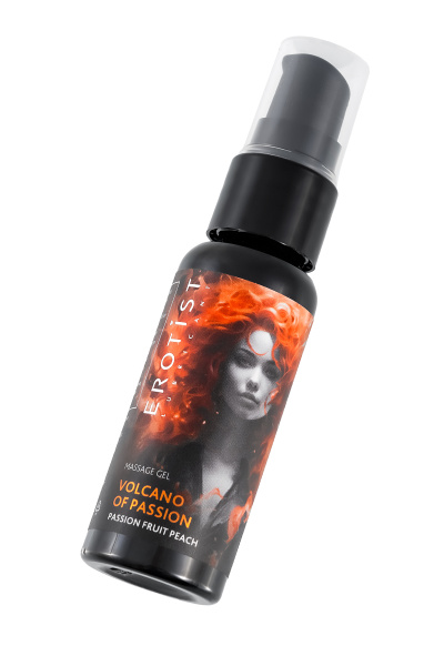 Гель Erotist с эффектом вибрации VOLCANO OF PASSION: PASSION FRUIT PEACH (персик-маракуйя), 25 мл