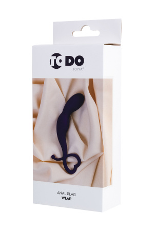 Анальная втулка  TODO BY TOYFA WLAP, силикон, фиолетовая, 16 см, Ø 2,5 см