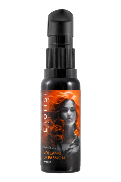 Гель Erotist с эффектом вибрации VOLCANO OF PASSION: MANGO (со вкусом манго), 25 мл